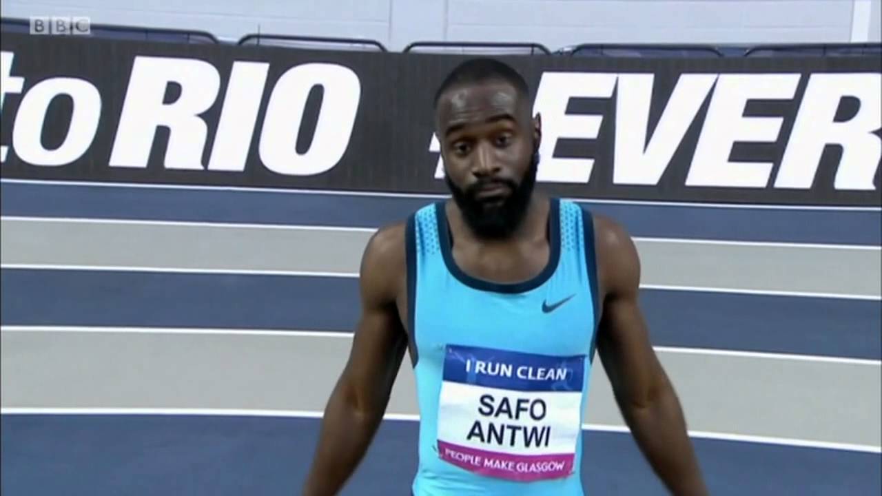 Safo Antwi 6.56 Mens 60m Final Glasgow 2016