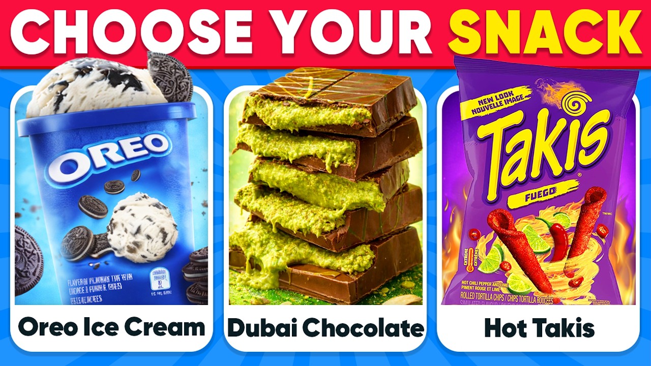 Would You Rather...? Best SNACK & JUNK FOOD Edition 🍟🍔🍦Quiz Kingdom
