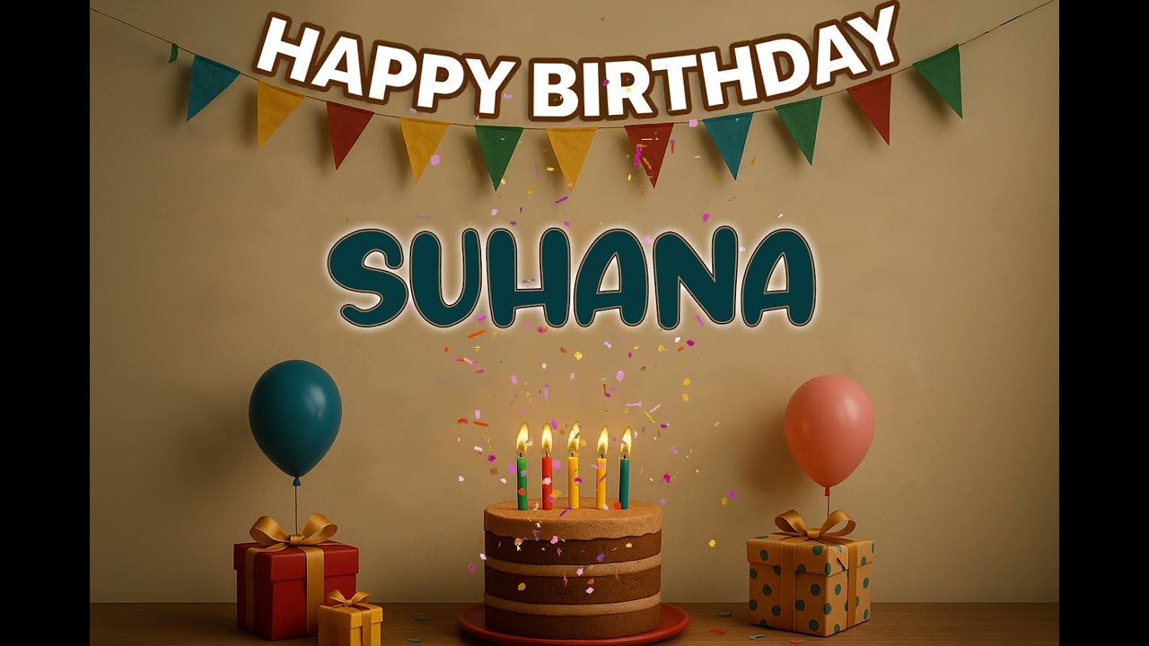 SUHANA&rsquo;s Happy Birthday Song 🎈 | Custom Track by XBirthdays for Kids & Adults | 2026