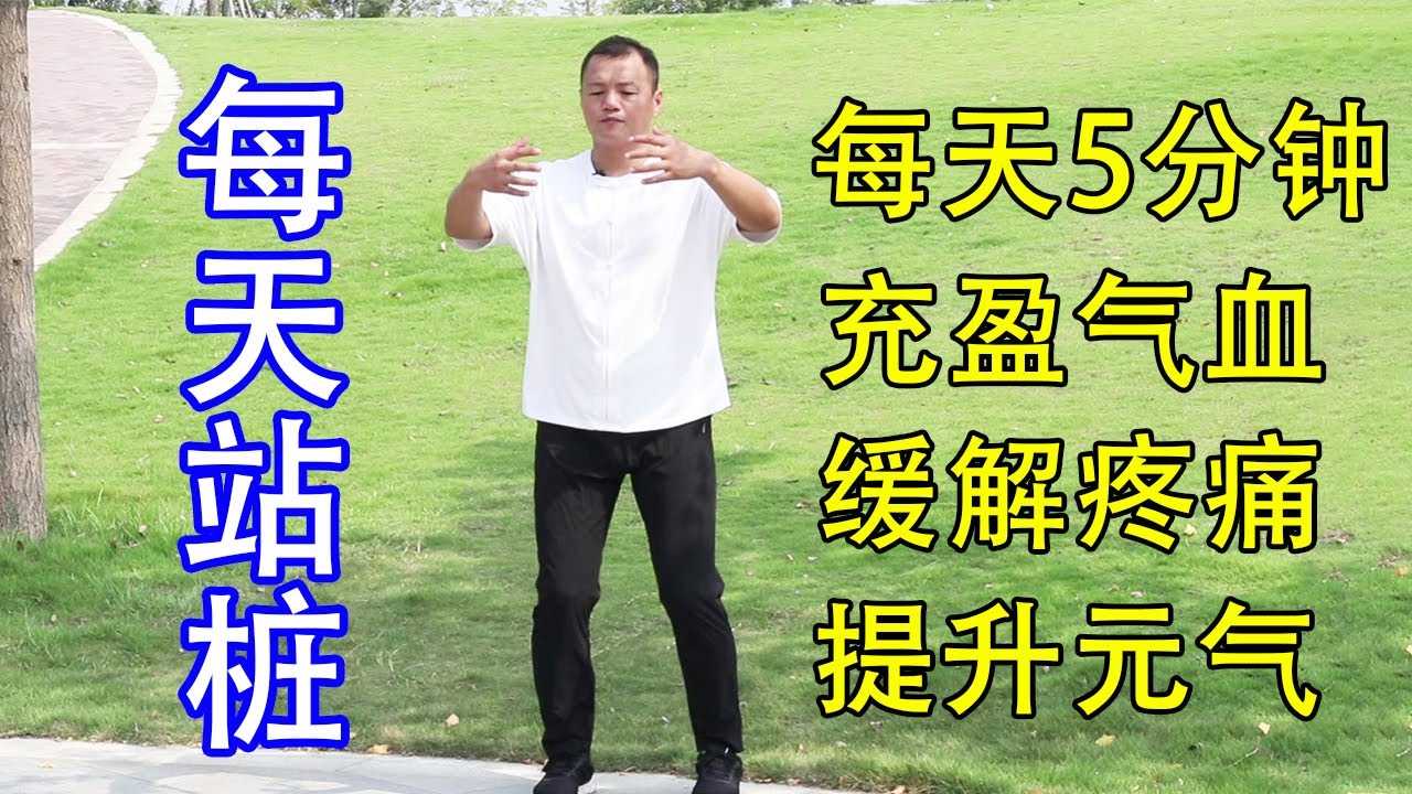 每天站樁10分鐘，充盈全身氣血，緩解腰腹疼痛，提升元氣，身體更健康【武醫張鵬養生】