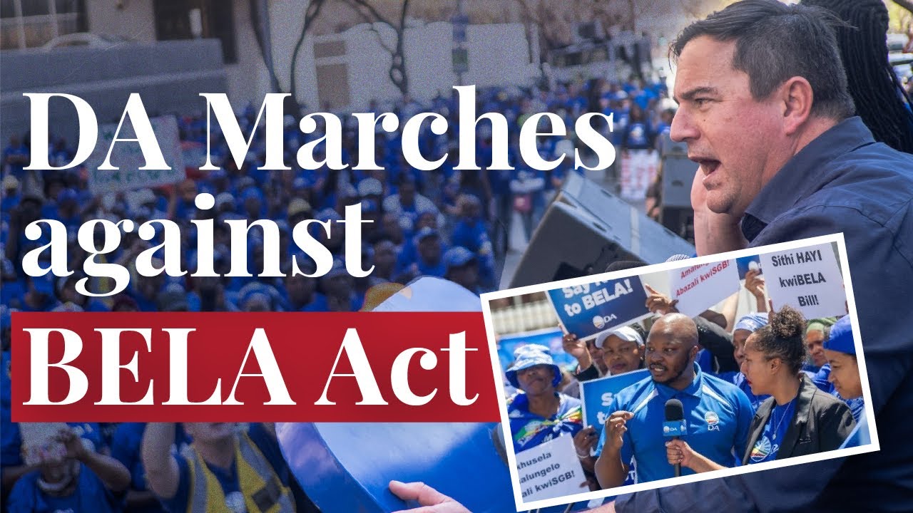 DA marches with Afriforum against the BELA Act