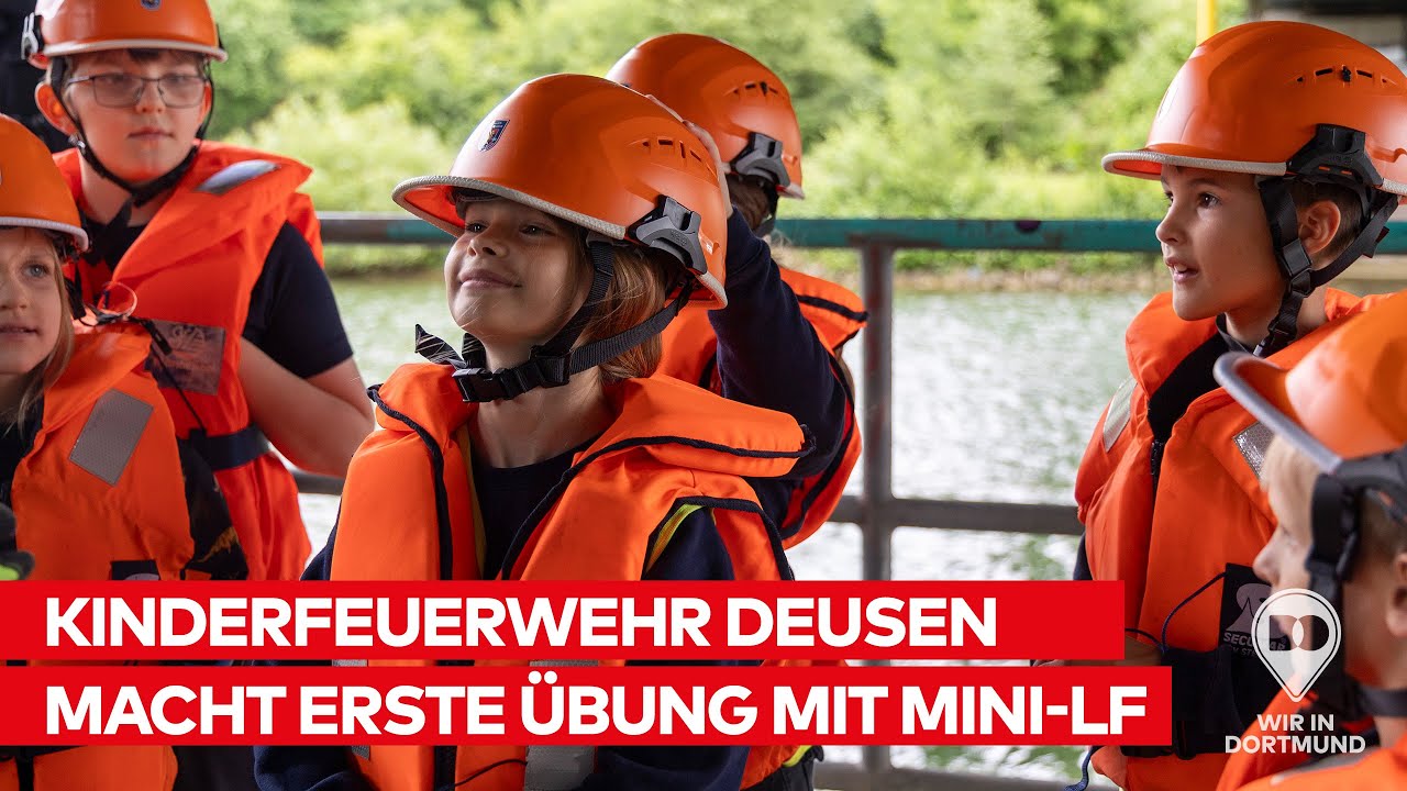 Fr&uuml;h &uuml;bt sich: Mini-L&ouml;schfahrzeug begeistert Kinderfeuerwehr in Dortmund-Deusen