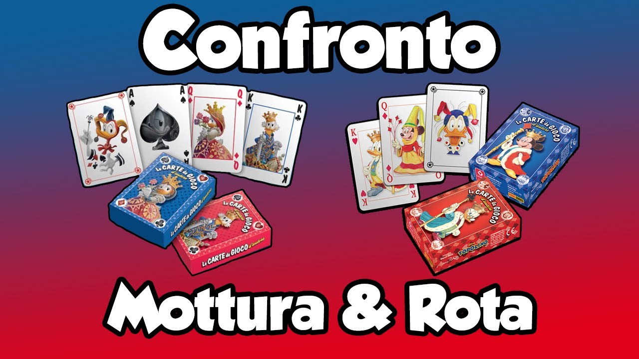 Carte d'autore di Paolo Mottura & Marco Rota - CONFRONTO mazzi rossi