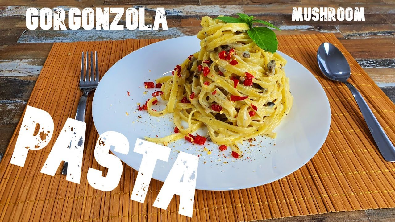 Pasta With Gorgonzola Cheese And Mushrooms | Lust for Taste
