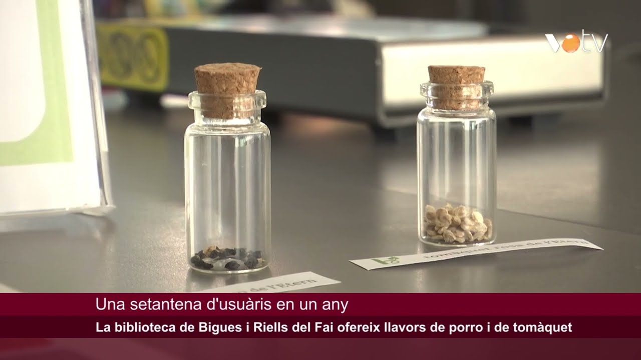 VOTV - La biblioteca de Bigues i Riells del Fai ofereix llavors de porro i de tomàquet