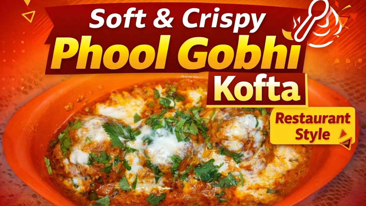 Phool Gobhi ke Kofte | Soft & Crispy Cauliflower Kofta Curry | Restaurant Style Recipe😋