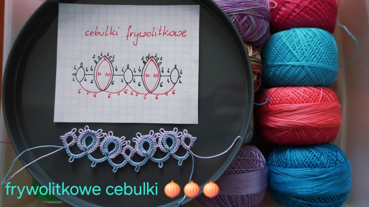 Frywolitka - cebulki 🧅🧅🧅