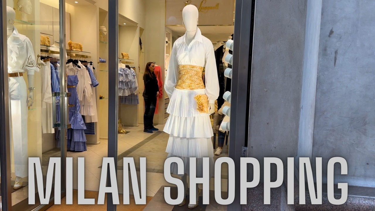Luxury Window Displays in Milan 🇮🇹 | Gucci, Prada, Louis Vuitton & Dior | Milan Fashion Shopping