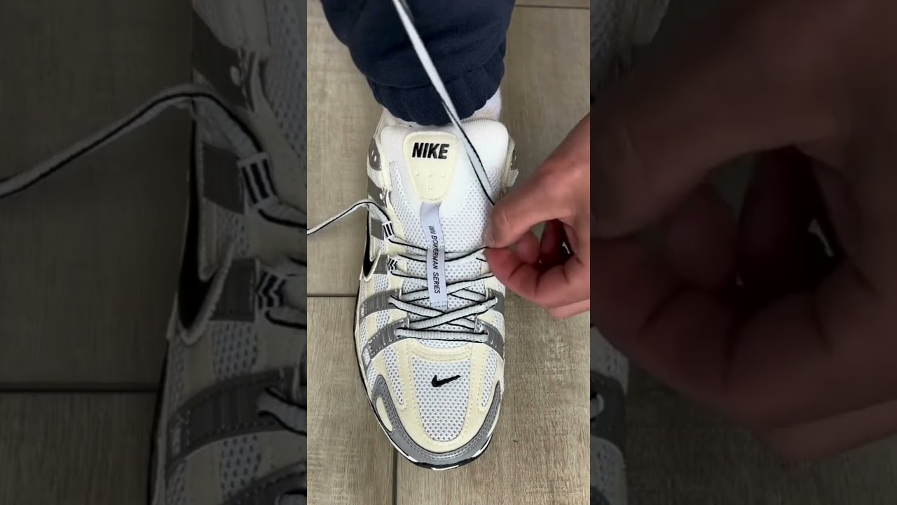 How to Lace Nike P-6000 for a Clean No-Tie Look #shoelaces #nikeshoes #shoelacetying #lacing