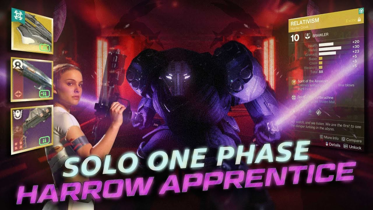 SOLO 1 PHASE Harrrow, Dredgen Apprentice | Equilibrium Dungeon [Destiny 2] [Hunter]