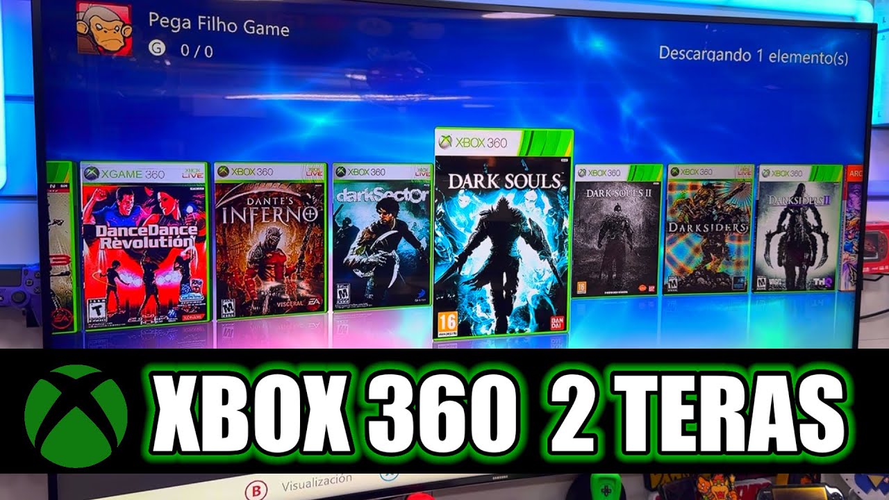 XBOX 360 DEFINITIVO... DESBLOQUEADO c/ 2 TÉRAS