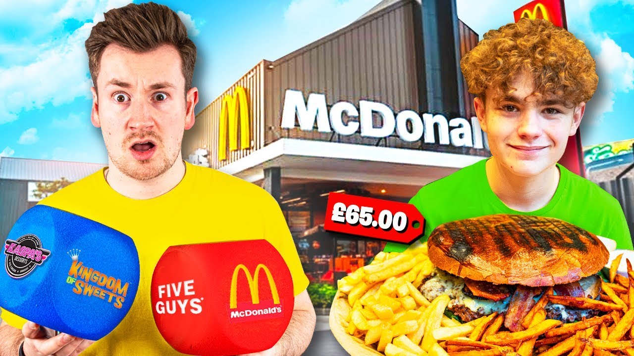 ROLLING A DICE AND ORDERING THE MOST EXPENSIVE THING ON THE MENU