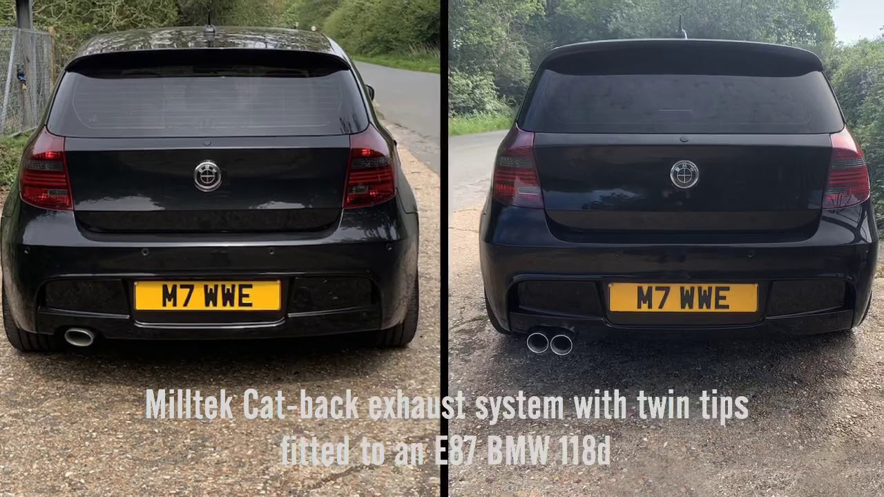 BMW E87 118d fitted with Milltek cat-back exhaust