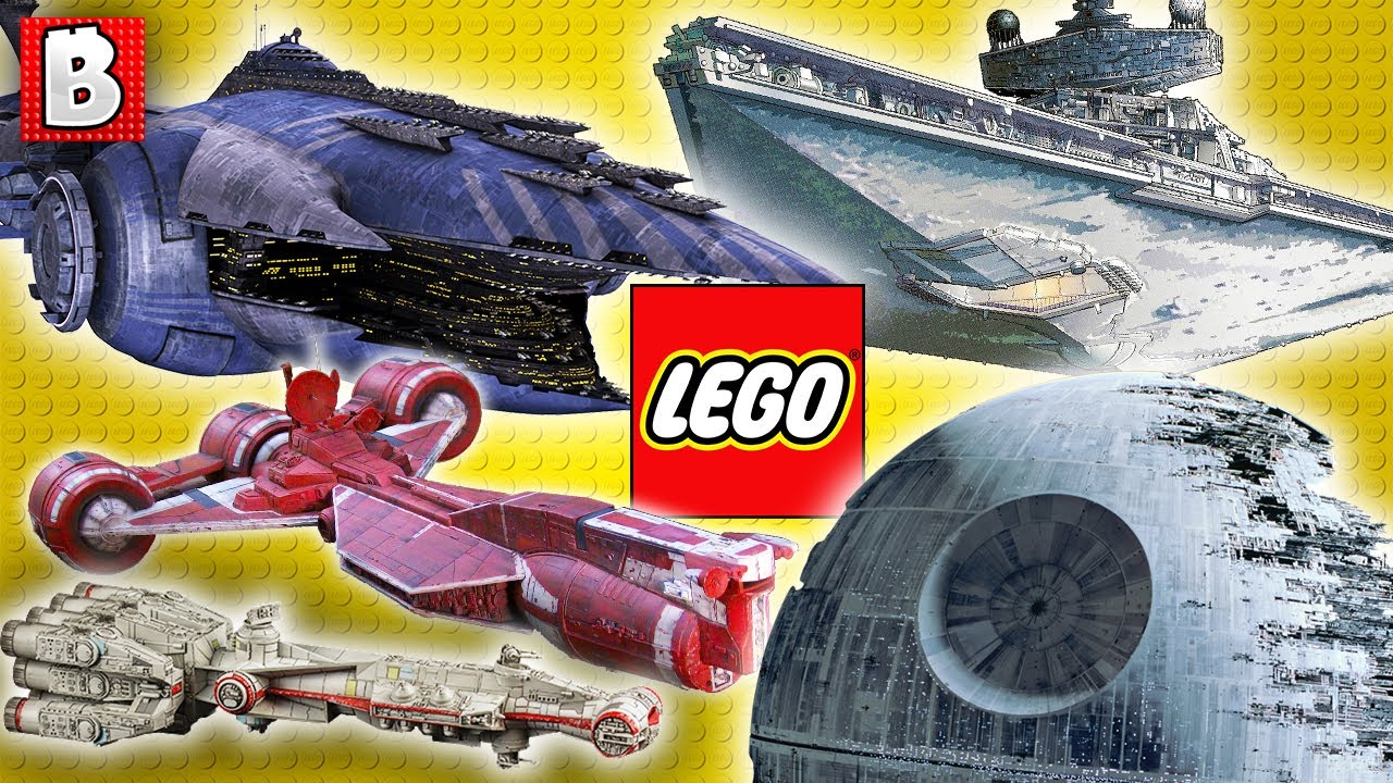 LEGO Star Wars Ships Size Comparison in Minifigure Scale!!!