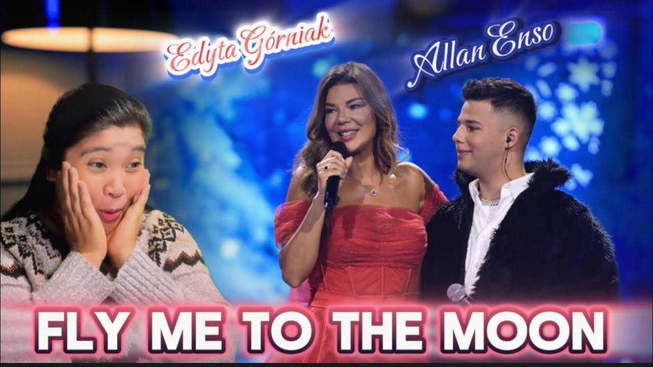 Reacting Edyta Górniak & Allan Enso - Fly Me To The Moon #edytagórniak #allanenso