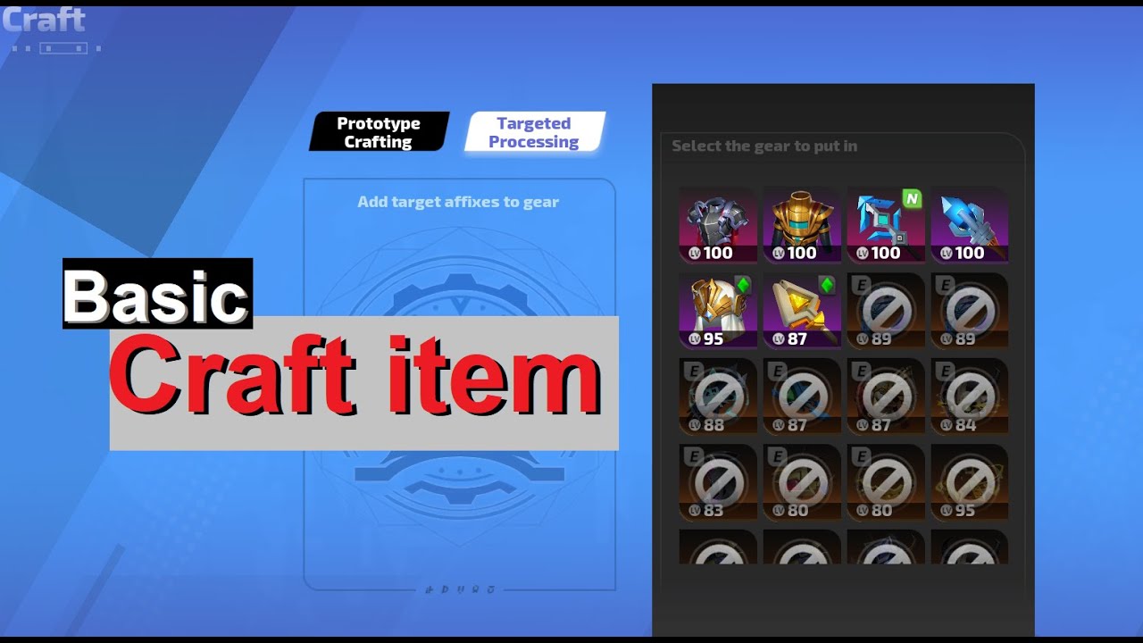 Torchlight infinite : SS3 : CRAFT GEAR ระบบคราฟของ ง่ายนิดเดียว (ไม่มีอะไรจะเสีย นอกจากเสียหน้า)