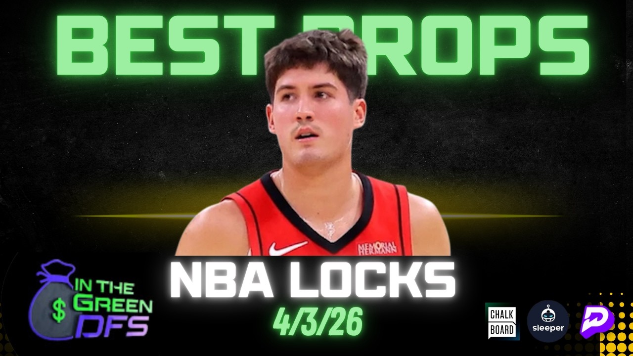 BEST NBA PROPS TODAY | BEST 5 BETS | FRIDAY 4/3/26 | BONUS MLB BET 🔥