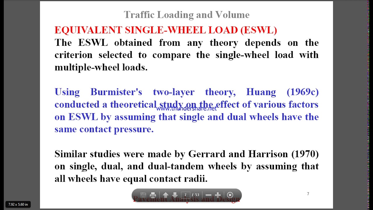 Chapter 06 part 02 Equivalent single axle load