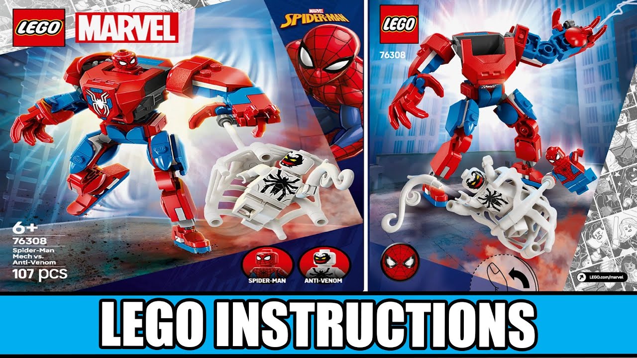 LEGO Instructions - Marvel Super Heroes - 76308 - Spider-Man Mech vs. Anti-Venom - Spider-Man