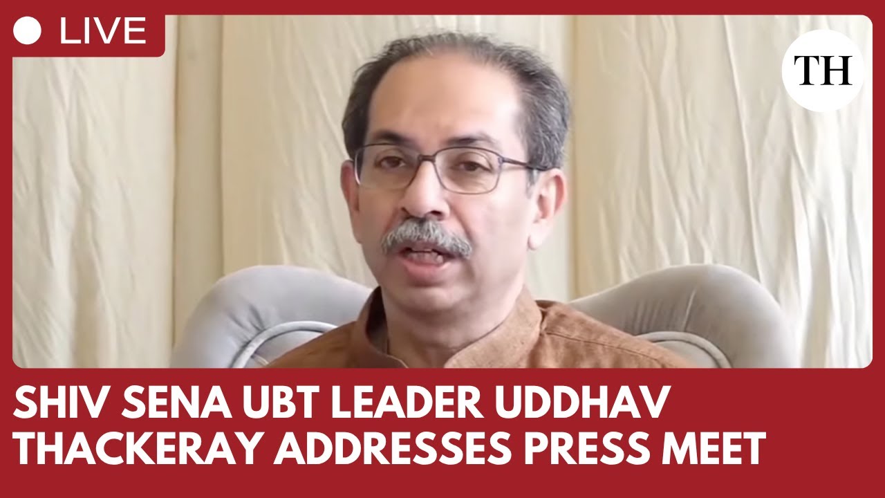 Shiv Sena UBT leader Uddhav Thackeray addresses press conference