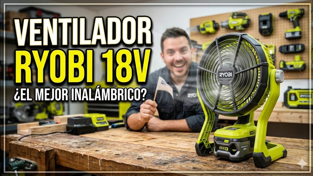 VENTILADOR HIBRIDO RYOBI 18V