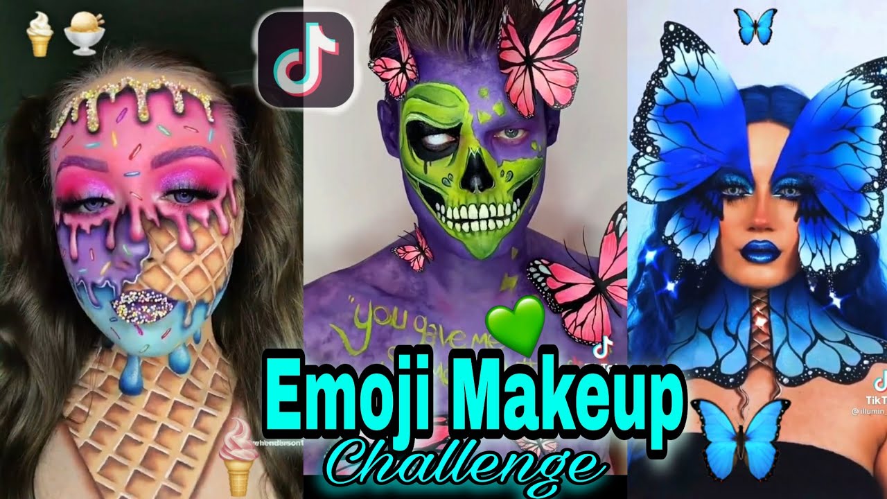 🍦💚🦋Emoji Makeup Challenge Compilation Part 2🍦💚🦋