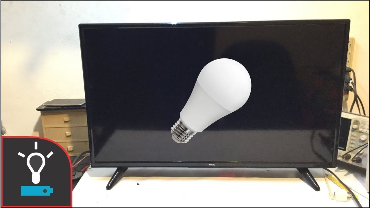 Improvisando Reparación De TV Usando un Foco LED