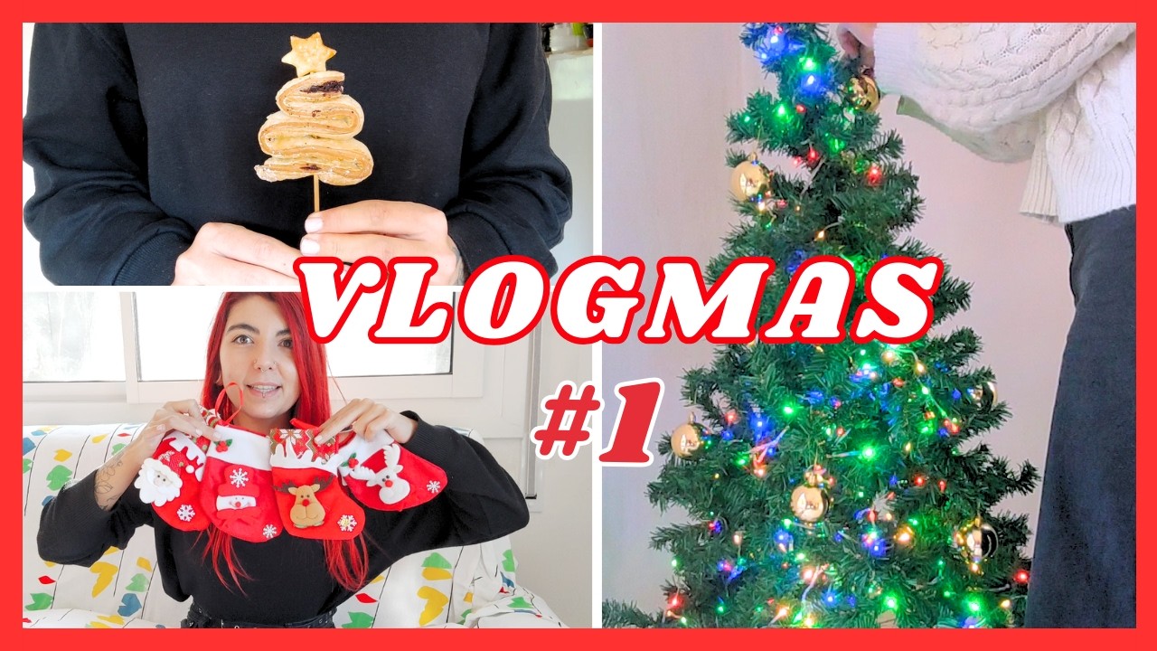 VLOGMAS #1🎄Haul, Decoramos el Árbol y Preparamos Dulces Navideños⛄