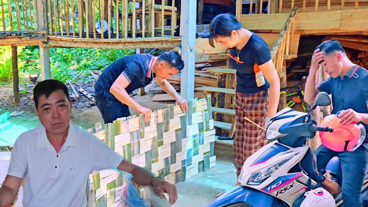 Finishing the Bamboo Bathroom Door, Single Mom's Life After Engagement _ Ly Thanh Thuy 