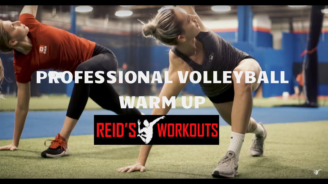 Inside look at Volleyball Stars Sophie Bukovec & Alex Poletto Strength Training | Part 1:The Warm Up