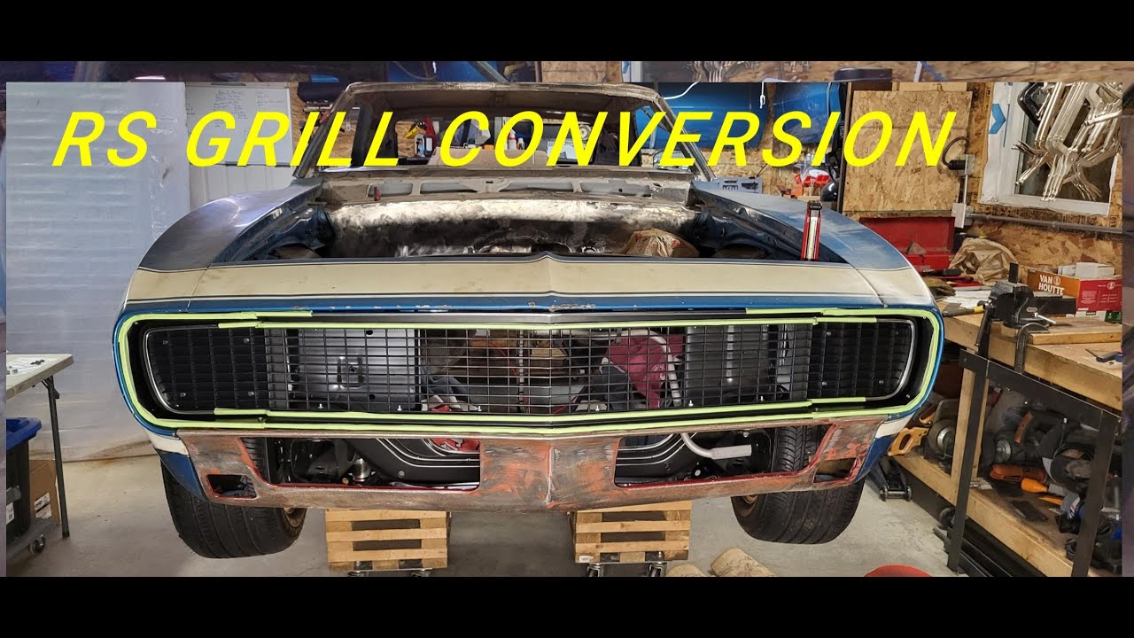 1968 Camaro Project #74 Rally Sport Grill Conversion Kit Install