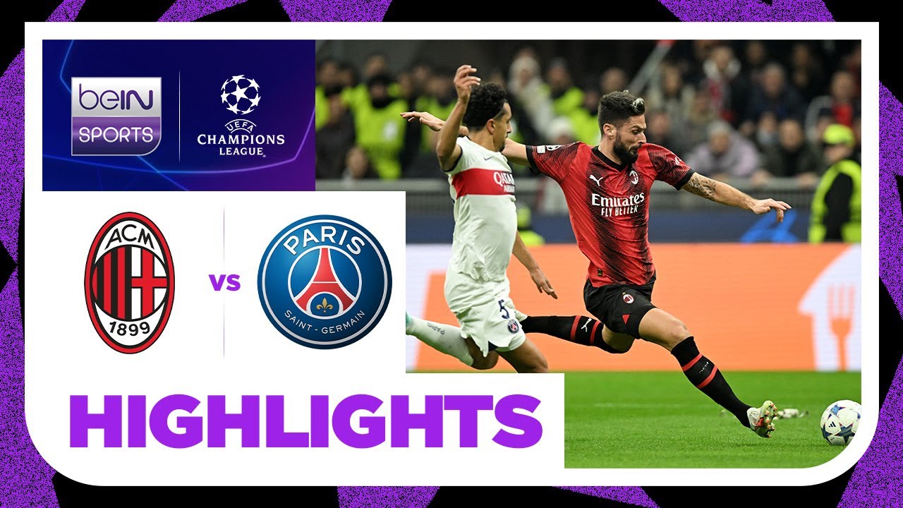 AC Milan v PSG | Champions League 23/24 | Match Highlights