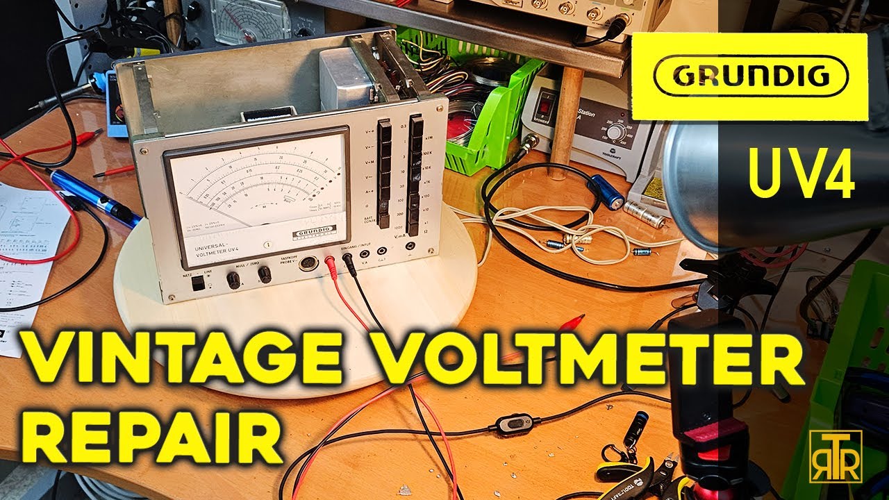 Servicing a beautiful vintage voltmeter from 1966