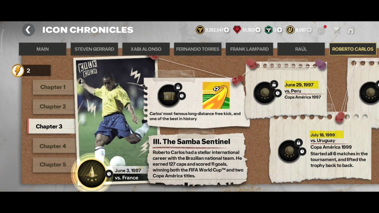 FC MOBİLE 24 HOW TO COMPLATE ICON CHRONICLES ROBERTO CARLOS EPISODE 3 ?  #fcmobile #fcmobile24