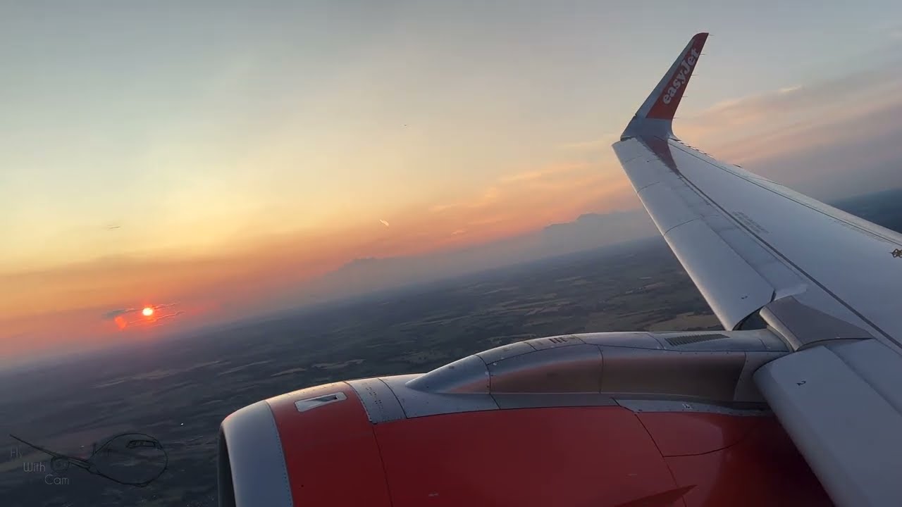 EasyJet Airbus A320-251N Neo! | London Stansted Sunset Departure! *4K*