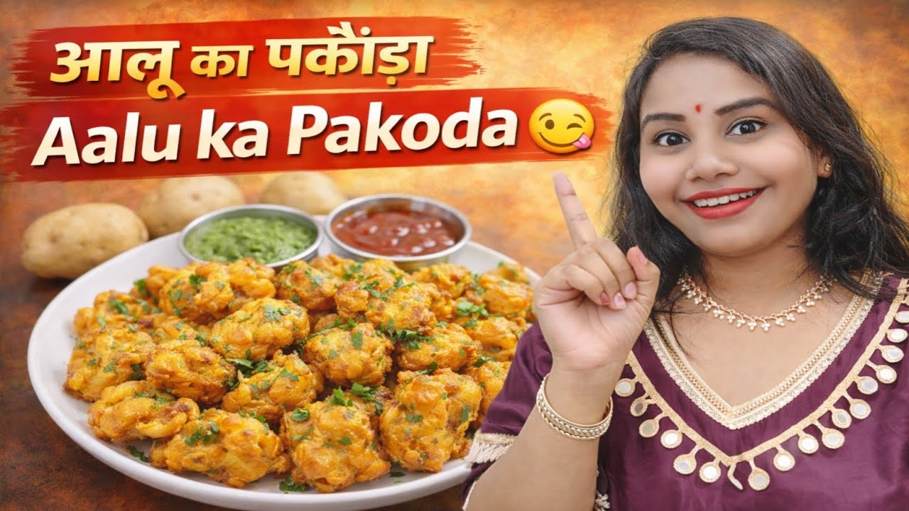Kurkura Aloo Pakoda घर पर 😍 | Crispy Aalu Pakoda Recipe | आलू की पकौड़ी का रेसिपी 
