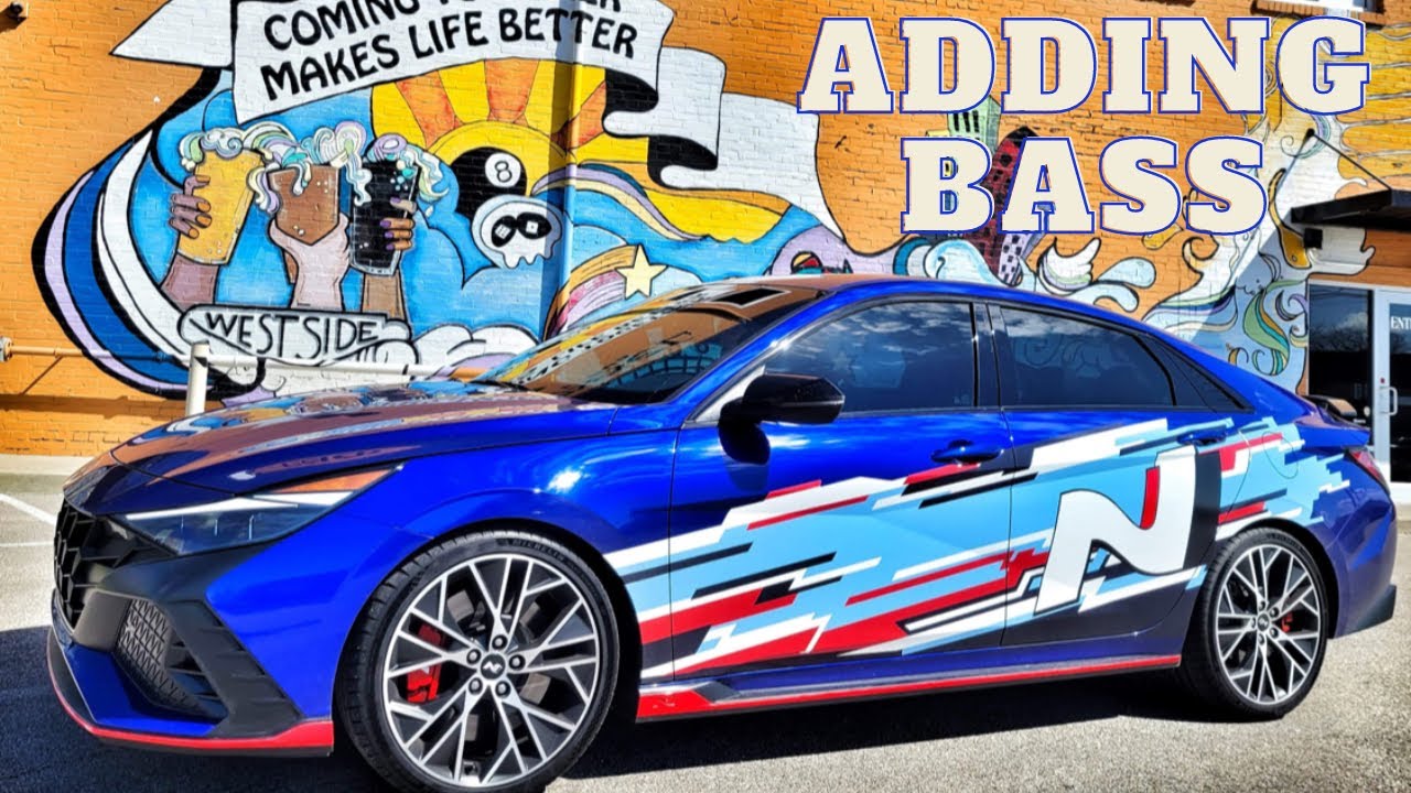 Установка сабвуфера Hyundai Elantra N 2022+ и снятие штатного сабвуфера
