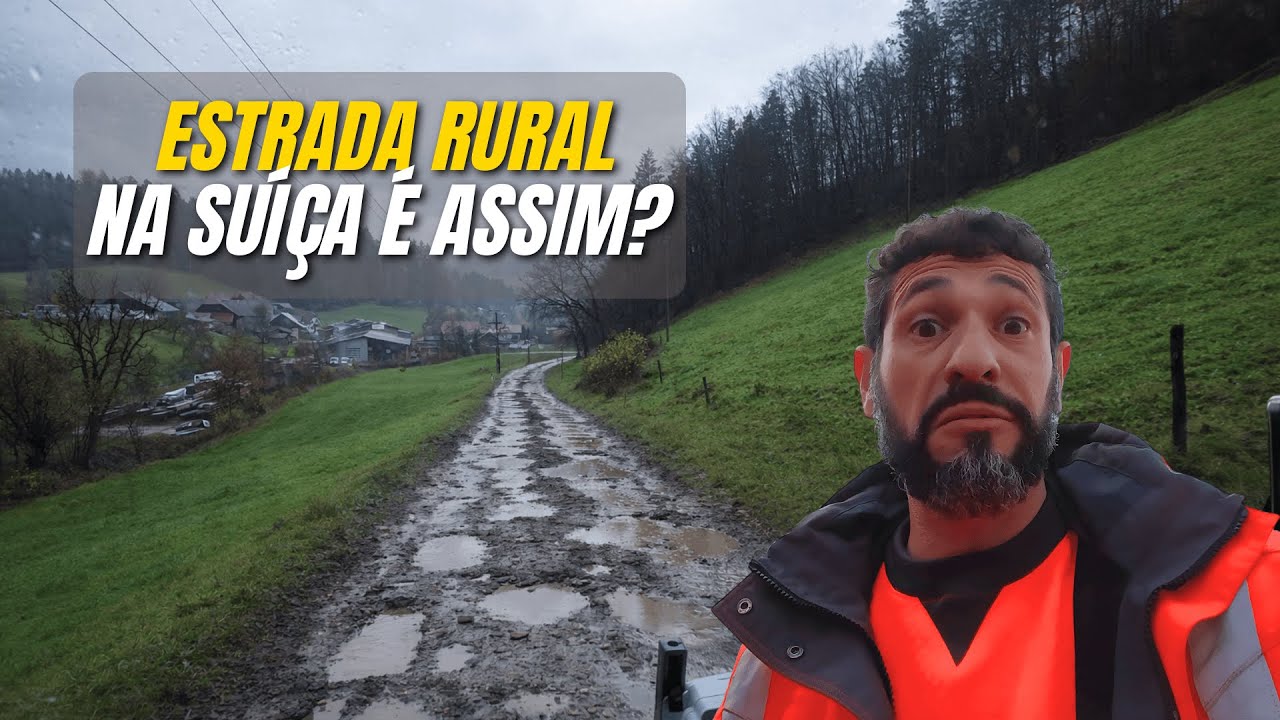 DIA DE CAMINHONEIRO NA SUÍÇA | PASSANDO PELA ROÇA NA SUÍÇA 🚛🚜🌽