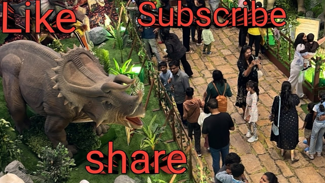 Dinosaurs have taken over Bangalore A real-life Dinosaur experience at Nexus Shantiniketan #youtube 