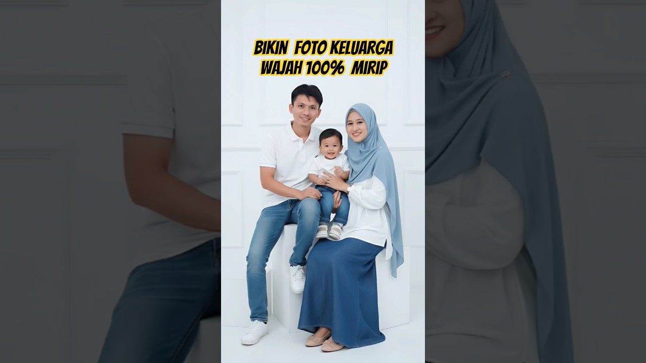 cara edit foto keluarga di studio pakai gemini ai #feedshorts #fotokeluarga #shorts #gemini #fotoai
