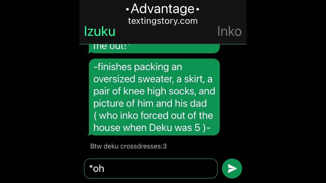 •Advantage• Neko deku AU, a dabideku TextingStory