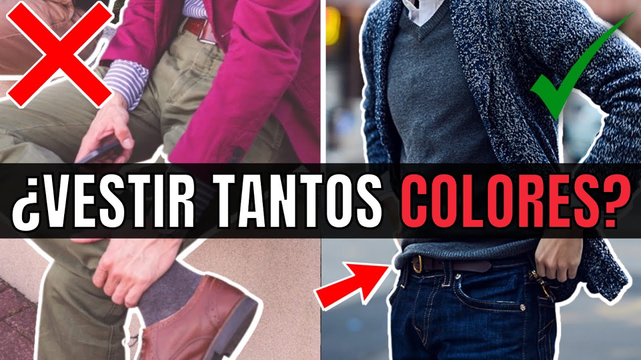 Cuántos COLORES puedes usar al VESTIR - ¡REGLA para HOMBRES!