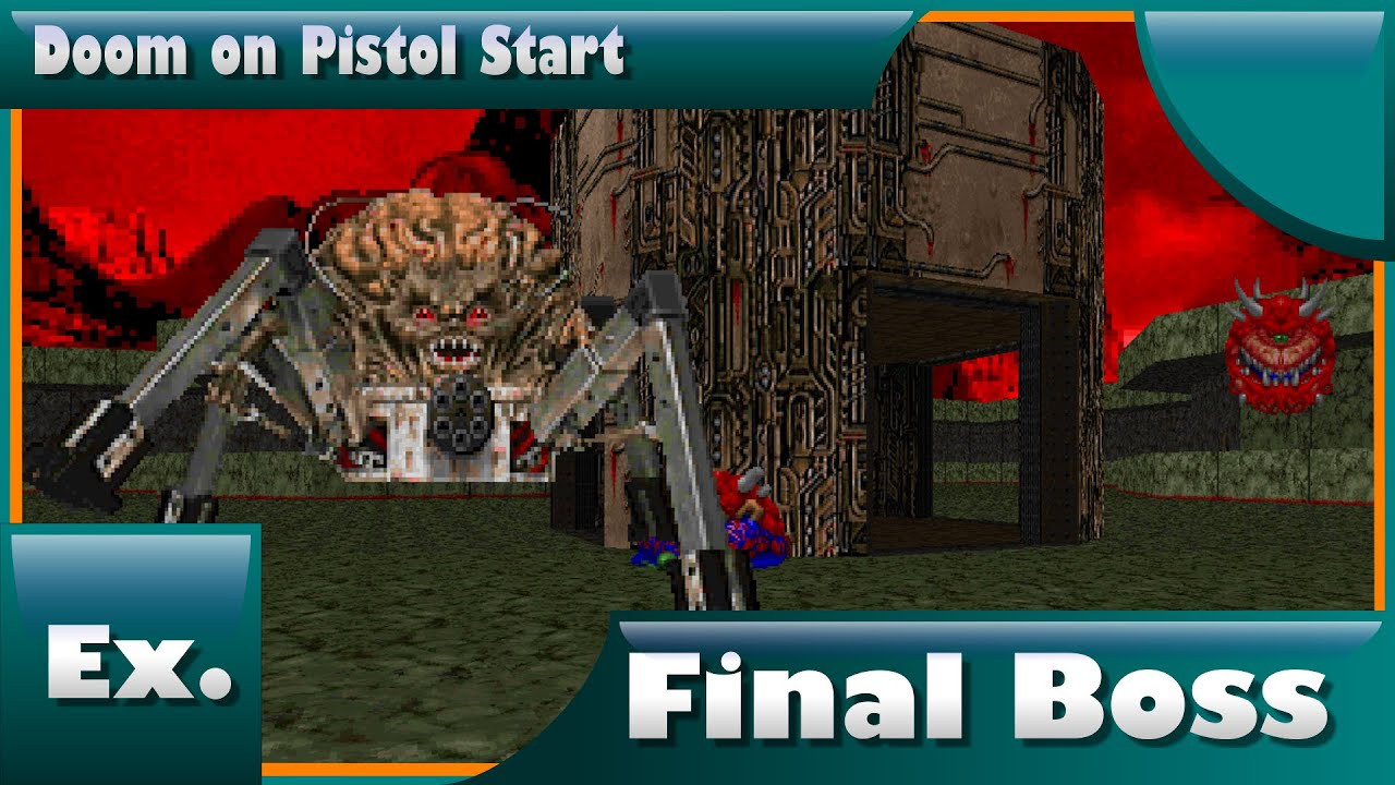 Doom: Final Boss on Pistol Start (E3M8, 