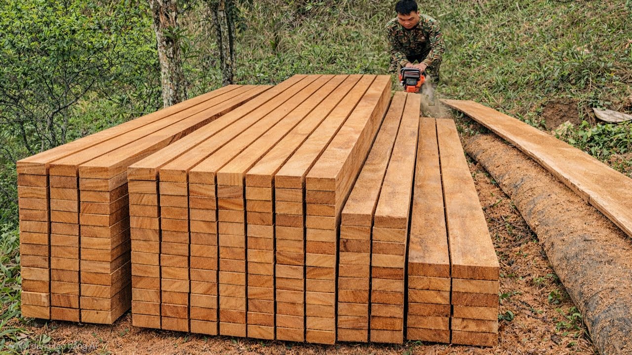 From Giant Log to Perfect Planks | Husqvarna Chainsaw Milling