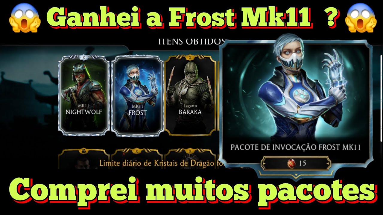 Segunda tentativa, será que dessa vez eu ganho a Frost, Gastei mais Kristais, dicas, mk mobile 