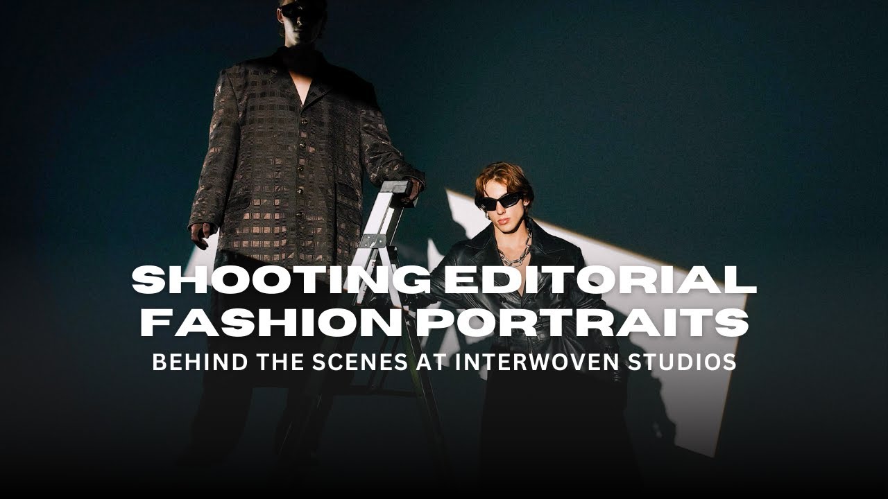 BTS Shooting Editorial Fashion Portraits at Interwoven Studios