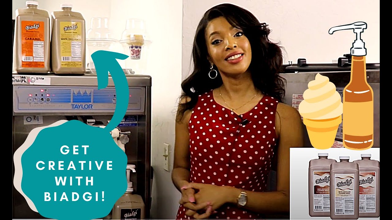 Try Biadgi Quality Syrups on Your Frozen Treats!