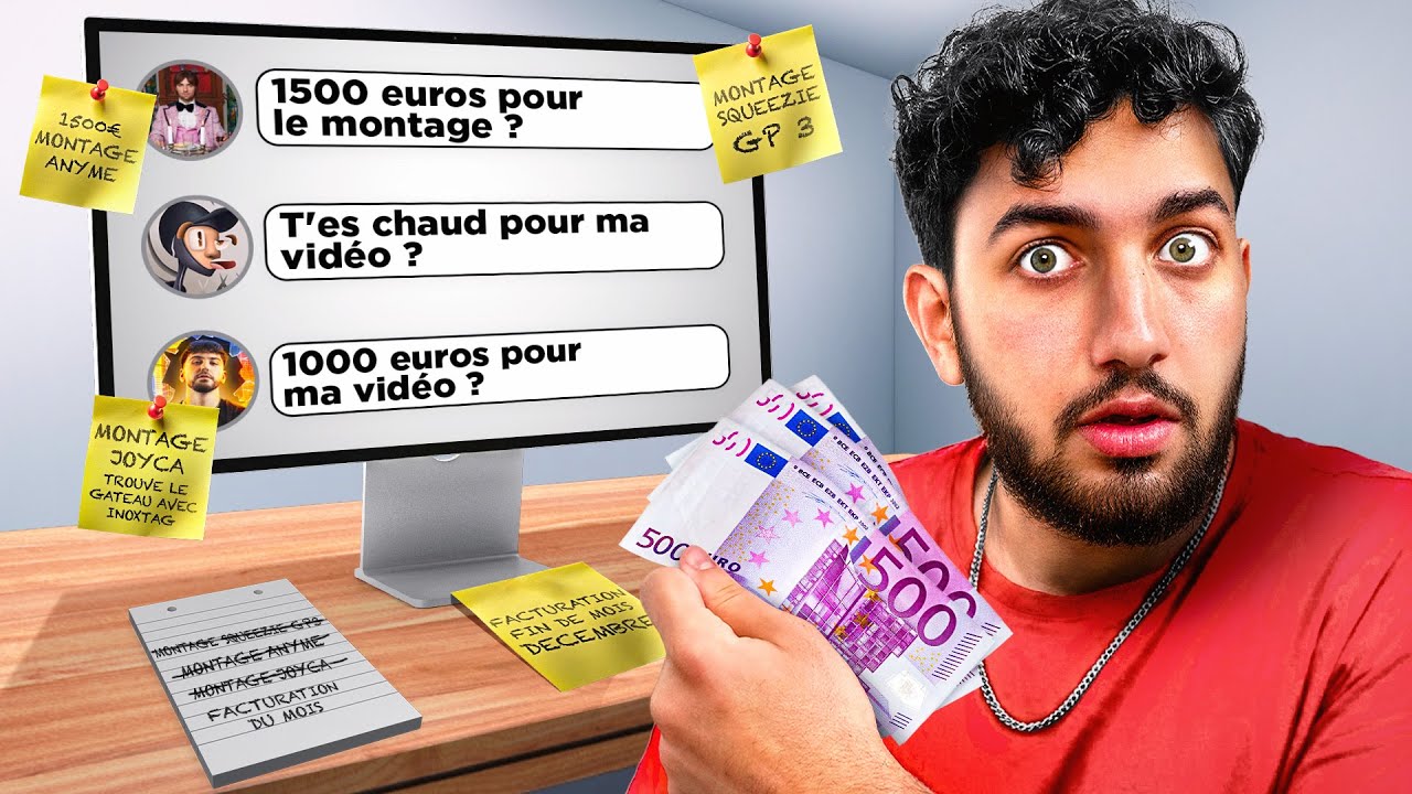 Combien je peux GAGNER en 1 SEMAINE de montage vidéo ! 💵