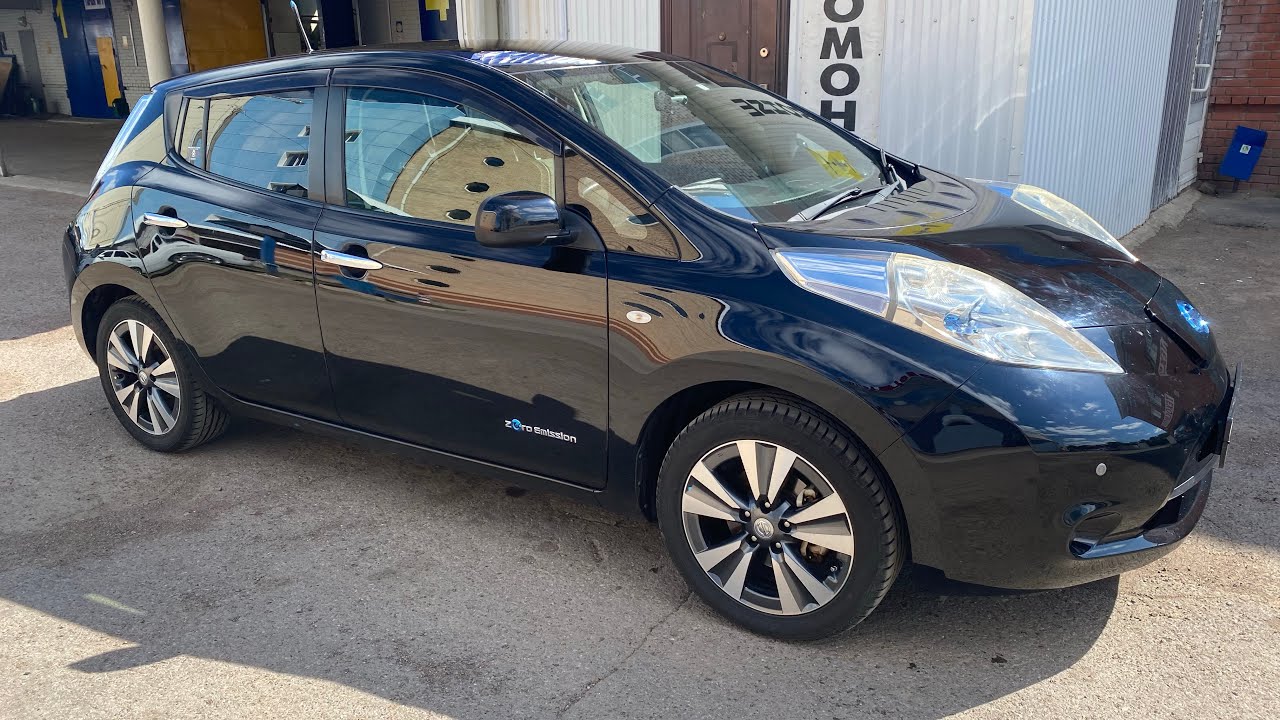 Nissan Leaf    Уфимский Аэропорт-Банное      Тест батареи 40 кВт*ч «Энергоэлемент» Москва