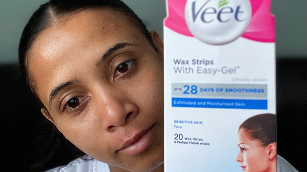 Veet wax strips face/waxing face at home
